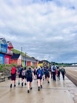 Castle abbey group beach huts